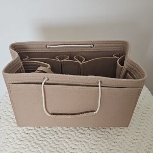 Stylish Tan Felt Storage Organizer
